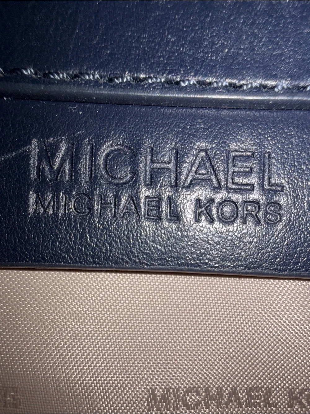 NWOT Michael Kors Cooper Large Denim School Satchel